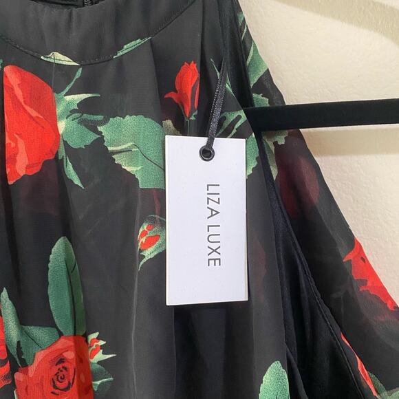 Liza Luxe Rose Print Sleeveless Maxi Size XS - Picture 7 of 7